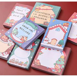 Cartoon Christmas <b>Memo</b> <b>Pads</b> Self-Adhesive Various Colors Festive Design Learning Office Supplies for Record <b>Memos</b> Plans Gift - Product Image 3