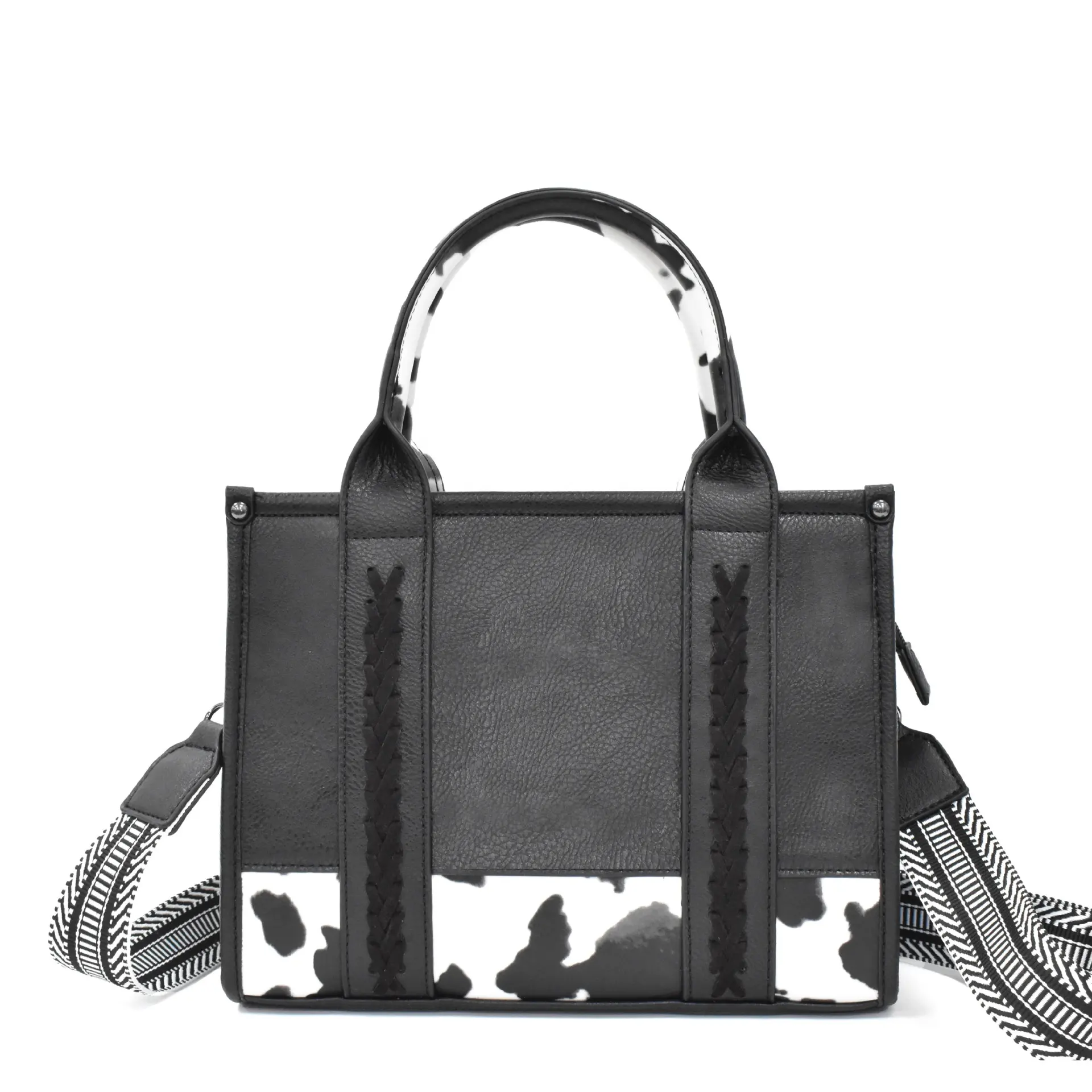 Женская кожаная сумка-тоут с логотипом в западном стиле