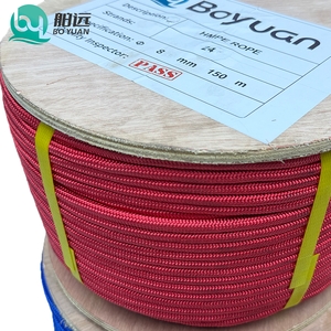 Cordage d'amarrage haute résistance Boyuan Marine, 10 mm, <span class=keywords><strong>12</strong></span> brins, simple tressage, UHMWPE HMPE, pour treuil d'ancrage et de sauvetage, ISO 10325 - Product Image 4