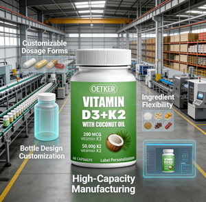 Suplemento Avanzado de Calcio, Magnesio y Zinc con D3 y <span class=keywords><strong>K2</strong></span> para la Salud Ósea, Cápsulas de Marca Privada OEM GMP - Product Image 4