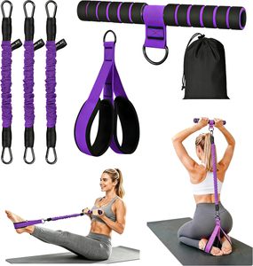 Bande de Résistance en Latex avec Poignée, Version Améliorée 30LBS, Lot de 3 Bandes de Résistance pour Homme et Femme, Équipement d'Entraînement du Core - Product Image 1