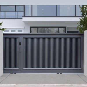 Puerta Corredera Eléctrica Inteligente de Aleación de Aluminio con Reconocimiento Facial, Control Remoto, Diseño Moderno, Garantía de 3 Años <span class=keywords><strong>para</strong></span> <span class=keywords><strong>Portones</strong></span> de Patio - Product Image 2
