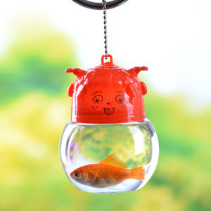 Vente en gros <span class=keywords><strong>Mini</strong></span> <span class=keywords><strong>aquarium</strong></span> rond portable écologique en plastique pour tortue et méduse Boîte de transport pour salle à manger de bureau - Product Image 6