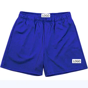 Hoge Kwaliteit Polyester Mesh Shorts Custom Atletische Gym Shorts Mannen Groothandel Blanco Basketbal Shorts Lopen Kort Voor Mannen