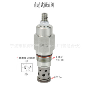 วาล์วระบายแรงดันไฮดรอลิก Ou Hong รุ่น RDBA RDDA RDFA 1-315 บาร์ ปรับแรงดันได้ สำหรับปั๊มแบบโอเวอร์โฟลว์ แบบสองทาง - Product Image 2