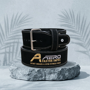 Cinturones Deportivos de Alta Calidad al por Mayor, Personalizados, de Cuero PU con Hebilla de Acero, Ecológicos, para Levantamiento de Pesas y Sentadillas - Product Image 5