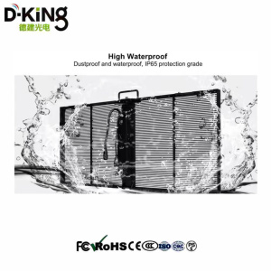 D-King Transparent LED Display <b>Screen</b> Hot Sell Indoor P3.91 Curtain <b>Window</b> Glass Wall TV Panels <b>Mesh</b> Display Panel Mounting - Product Image 5