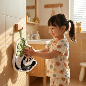 <span class=keywords><strong>Toalla</strong></span> Absorbente Tridimensional con Diseño de Oso Panda de Dibujos Animados, Bordada, para Cocina, Paño de Cocina, <span class=keywords><strong>Toalla</strong></span> <span class=keywords><strong>Infantil</strong></span> - Product Image 3