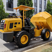 Camion benne compact HAIJU HJD50 5 tonnes 4x4, mini-dumper avec moteur Yunnei en option, Yuchai Cummins, faible entretien, vente chaude