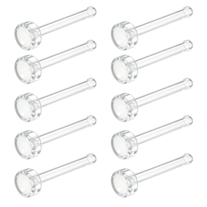 Kit de 48 Piercings en <span class=keywords><strong>Plastique</strong></span> Transparent pour Sourcils/Lèvres/Septum/Nez/Mamelons/Pubis/Langue/Tragus | - Product Image 5