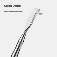 Spatule de beauté professionnelle en acier inoxydable pour le nettoyage des pores et l'élimination des points noirs, idéale pour le nez et l'application de fond de teint
