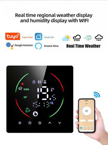 Tuya Wifi nhiệt cho tự động hóa nhà cảm ứng Bảng điều chỉnh điện/nước hệ thống sưởi ấm độ ẩm cảm biến dưới sàn sưởi ấm - Product Image 3