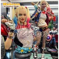 En stock, vente flash, buste en résine de Joker et Harley Quinn de Suicide Squad, figurine d'anime pour collection