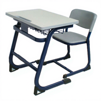 Mobilier scolaire OEM ODM personnalisé, ensemble bureau et chaise ergonomiques pour étudiants, idéal pour les projets de salles de classe.