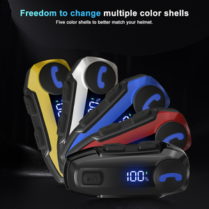 TNICER T6 Motorcycle <strong>Helmet</strong> For V5.3 Headset With ENC Noise Cancellation Waterproof IP67 Type-C Charging - Product Image 6