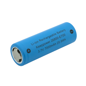 แบตเตอรี่ลิเธียมไอออนแบบชาร์จไฟได้ Keeppower 26800 7000mAh 3.7V - ความจุสูงพิเศษสำหรับพลังงานแสงอาทิตย์/รถยนต์ไฟฟ้า/อุปกรณ์อุตสาหกรรม - Product Image 3