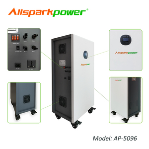 ระบบจัดเก็บพลังงานภายในบ้าน Allsparkpower AP-5096 แบตเตอรี่ลิเธียม คลื่นไซน์บริสุทธิ์ กำลังไฟฟ้าต่อเนื่อง 5KW ความจุ 9.6KWH มาตรฐาน IP65 ออลอินวัน - Product Image 2
