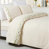 Ensemble de draps en microfibre polyester à dentelle 4 pièces certifié OEKO BSCI ISO