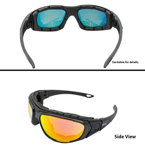 Lunettes de sport Shenmoren SMR-HB-015 personnalisables C9 tactiques polarisées légères avec monture PC et verres en plastique résistants aux projectiles à bordure complète - Product Image 3