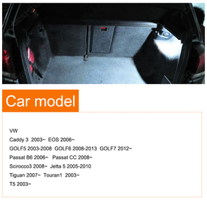 HA CONDOTTO LA Luce Vano Bagagli Per Il VW Caddy 3 EOS GOLF5 GOLF6 <span class=keywords><strong>GOLF7</strong></span> Passat B6 CC Scirocco3 Jetta 5 Tiguan Touran1 t5 - Product Image 6