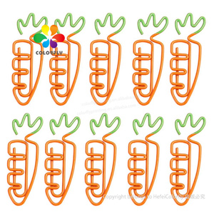 Động Vật Cà Rốt Kim Loại Độc Đáo Các Loại Khác Nhau Paperclip Hình Dạng Tùy Chỉnh Kẹp Giấy - Product Image 1