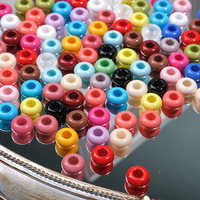 Pack d'accessoires de perles colorées en forme de donut, sangles de téléphone en acrylique à suspendre, bracelets, composants de bijoux DIY, modèle