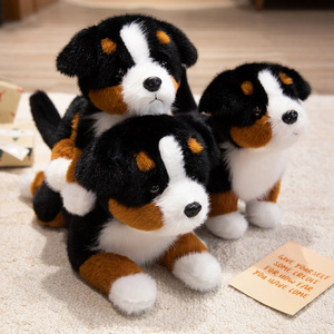 Peluche Realistico di Cane da Montagna Bernese, Cucciolo in Finta Pelliccia ad Alta Densità, Produzione all'Ingrosso OEM ODM Personalizzata - Product Image 1