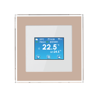 Controlador de termostato inteligente WiFi de oro rosa, temperatura programable para la habitación del hogar, alfombrilla de película de calefacción para caldera de agua/Gas Alexa