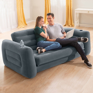 Moderne design driezits opvouwbare slaapbank met opblaasbare bekleding, lunchpauze bed, stoel, voetenbank, opvouwbare combinatiebank - Product Image 3