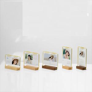 Cung cấp trực tiếp bàn gỗ với máy tính xách tay sáng tạo công ty Bảng lịch và sử dụng đồng hồ bao gồm hộp quà tặng - Product Image 2