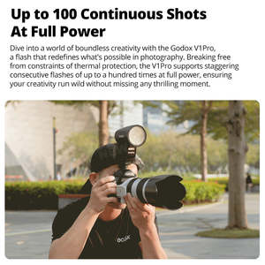 <span class=keywords><strong>Flash</strong></span> pour appareil photo <span class=keywords><strong>Godox</strong></span> <span class=keywords><strong>V1</strong></span>-pro V1pro Ttl haute puissance, tête ronde, transmission sans fil, <span class=keywords><strong>Speedlite</strong></span> pour Fuji - Product Image 2