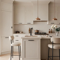 Ensemble d'armoires de cuisine durables en acier inoxydable résistant aux rayures pour toute la maison avec rangement pour meubles d'évier de fournisseur chinois