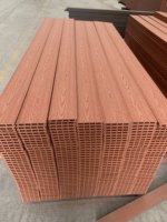 Planche de terrasse carrée classique creuse, résistante aux fissures, pour extérieur, escalier, terrasse, plancher composite WPC, plancher en bois composite WPC