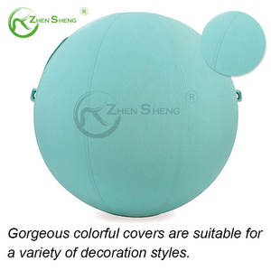 Zhen sheng Fabrik preis Yoga <span class=keywords><strong>Ball</strong></span> Cover Fitness Sitzen <span class=keywords><strong>Ball</strong></span> Stuhl bezug Sitzen <span class=keywords><strong>Ball</strong></span> Stuhl Mit Pump griff - Product Image 5