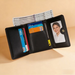 Nueva Cartera Pequeña y Portátil para <span class=keywords><strong>Mujer</strong></span>, con Estampado de Cerezas y Lazo, de <span class=keywords><strong>Cuero</strong></span> PU Impermeable, para Monedas - Product Image 3