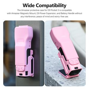 Amazear Pink Gimbal <b>Screen</b> Protective <b>Cover</b> Shockproof Durable Case ABS Material Portable Audio Accessories for Osmo Pocket 3 - Product Image 6