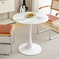 Table à manger multifonctionnelle mobile de style nordique de luxe léger, résistante à la chaleur, pour bureau, réception, café, balcon