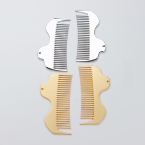 Pettine Professionale in Lega <span class=keywords><strong>di</strong></span> Alluminio per <span class=keywords><strong>Massaggio</strong></span> del Cuoio Capelluto, Strumento Ondulato Gua Sha per <span class=keywords><strong>Massaggio</strong></span> dei Meridiani <span class=keywords><strong>di</strong></span> <span class=keywords><strong>Testa</strong></span> e Corpo - Product Image 2