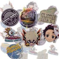 Autocollants en vinyle imperméables personnalisés, découpés à la forme, avec logo, adhésifs, pour la décoration d'ordinateurs portables, promotion de la marque