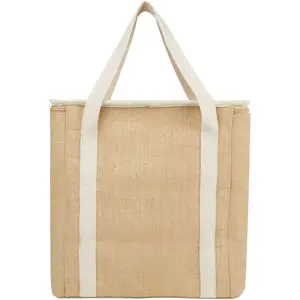 Sac isotherme en jute 19L, merchandising durable - Product Image 3