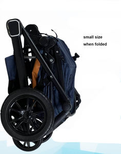 Poussette bébé nouveau-né pliable portable <span class=keywords><strong>3</strong></span> en 1, landau, siège auto pour voyage - Product Image 5