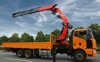 Grue articulée Palfinger neuve de 13 tonnes SPK38502C montée sur camion avec stabilisateurs arrière et télécommande