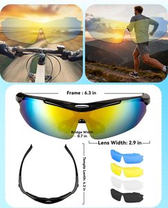 Lunettes de cyclisme en gros, nouveau style, monture demi-cerclée, logo personnalisé, lunettes de soleil de sport pour hommes et femmes - Product Image 4