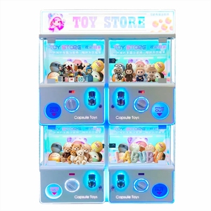 Máquina expendedora de juguetes en cápsula para 4+ jugadores, con receptor de monedas en inglés, de acero inoxidable, mini, con grúa de fabricación y conexión a <span class=keywords><strong>Internet</strong></span> - Product Image 4