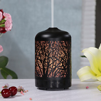 Humidifier USB 80 ml Creative Silent Lighting Ultrasonic Foggy Type Iron Diffuser untuk Meja Rumah