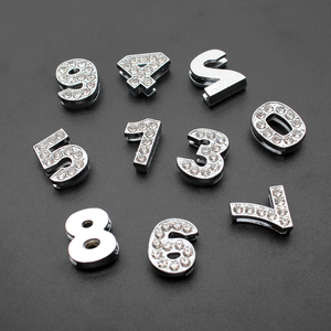 <span class=keywords><strong>Collar</strong></span> de Lujo para Perro con Números de Cristal, Juego de 10 Piezas, Dígitos de Cristal, <span class=keywords><strong>Collar</strong></span> con Nombre de Mascota Personalizado, Clip de Aleación de 15 mm Compatible con PU - Product Image 5