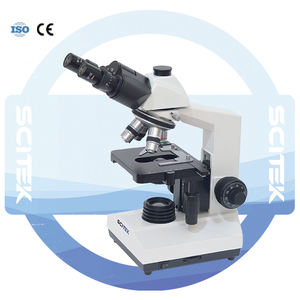 <span class=keywords><strong>Microscope</strong></span> biologique binoculaire ergonomique inclinable SCITEK avec tête de visualisation Siedentopf 30, oculaire à champ large, plateau mécanique - Product Image 3