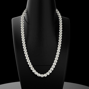 Collar de Cadena de Plata de Ley 925 de Lujo con Moissanita de Corte Brillante, Estilo Hip Hop, Certificado IGI, Joyería Personalizada para Hombre y Mujer - Product Image 6