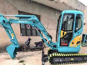 Mini-excavatrice Kubota U25 d'occasion |   Excavatrice sur chenilles de 2 tonnes |   Attache rapide de godet d'excavatrice pour moteur Kubota, modèle fiable, compatible brise-roche - Product Image 3