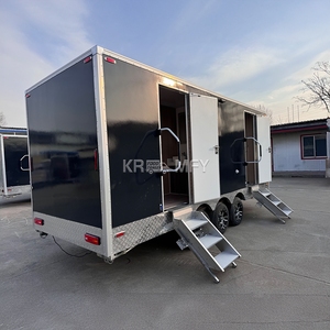 Baño personalizado Sitio de construcción Campamento DE TRABAJO Baño y ducha Inodoro portátil Remolque móvil - Product Image 5